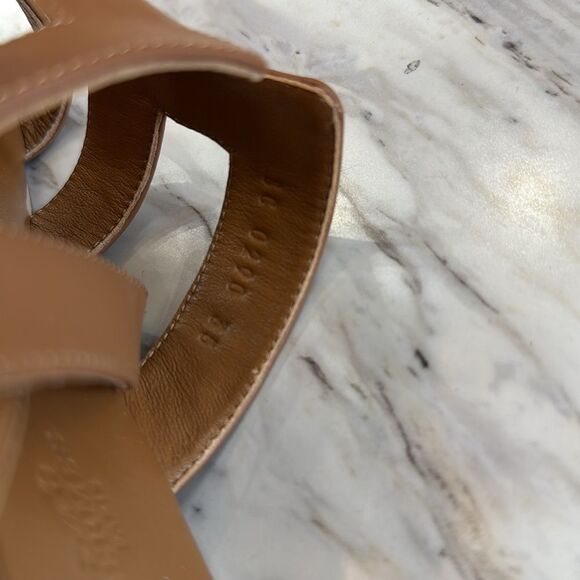 Hermes - Brown Leather Sandals - Picture 7 of 8